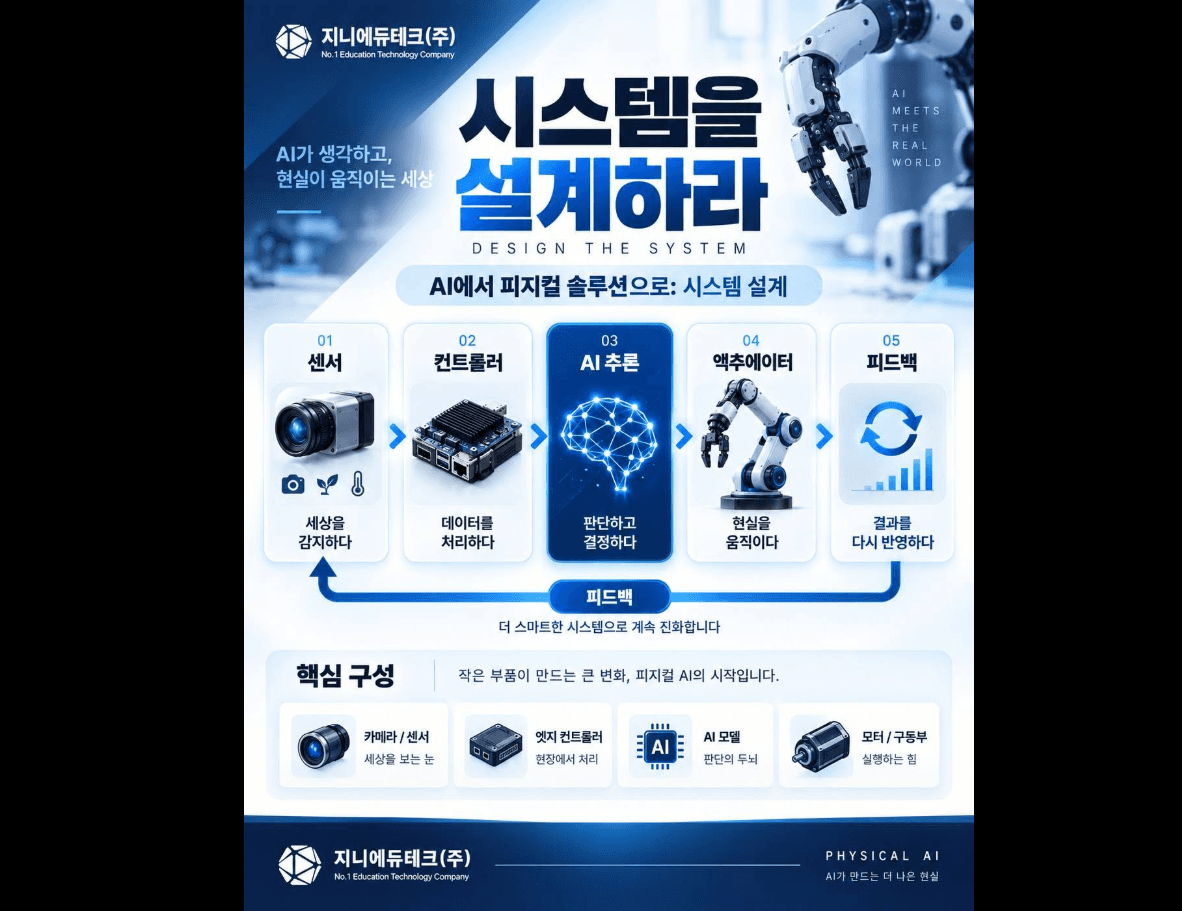 지니에듀테크의 피지컬 AI, 생각을 넘어 현실을 움직이다 2
